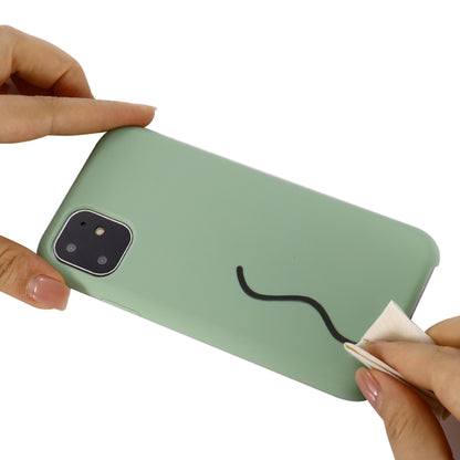 For iPhone 11 Solid Color Liquid Silicone Shockproof Case (Mint Green) - iPhone 11 Cases by buy2fix | Online Shopping UK | buy2fix