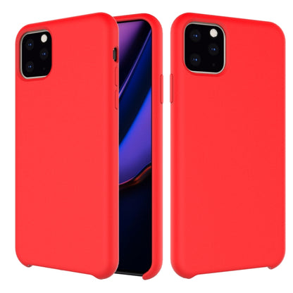 For iPhone 11 Pro Max Solid Color Liquid Silicone Shockproof Case (Red) by buy2fix