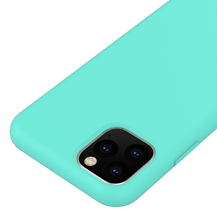 For iPhone 11 Pro Max Solid Color Liquid Silicone Shockproof Case (Baby Blue) by buy2fix