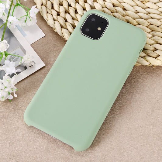 For iPhone 11 Pro Max Solid Color Liquid Silicone Shockproof Case (Mint Green) by buy2fix