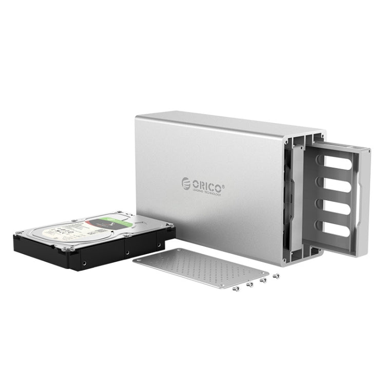 ORICO Honeycomb Series WS200RC3 SATA 3.5 inch USB 3.1 USB-C / Type-C Dual Bays Aluminum Alloy HDD / SSD Enclosure with Raid, The Maximum Support Capacity: 20TB - HDD Enclosure by ORICO | Online Shopping UK | buy2fix