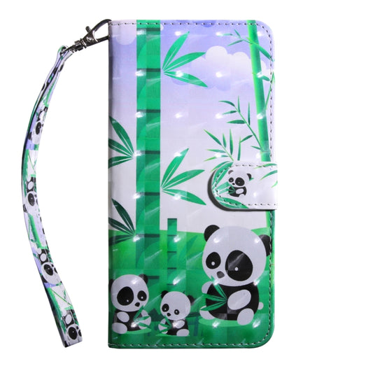 3D Painting Pattern Coloured Drawing Horizontal Flip TPU + PU Leather Case with Holder & Card Slots & Wallet for Huawei Enjoy 7s / P smart(Bamboo Panda) by buy2fix