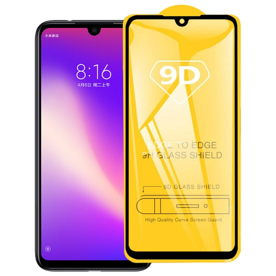 9D Full Glue Full Screen Tempered Glass Film For Xiaomi Redmi Note 7 Pro