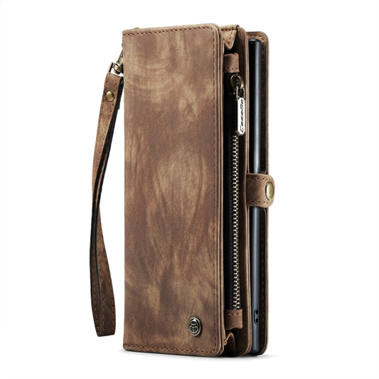 For Samsung Galaxy Note10+ CaseMe-008 Detachable Multifunctional Flip Leather Phone Case(Brown) by CaseMe