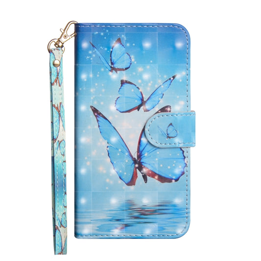 3D Painting Pattern Coloured Drawing Horizontal Flip TPU + PU Leather Case with Holder & Card Slots & Wallet for Huawei Honor 20 Lite(Three Butterfly) by buy2fix