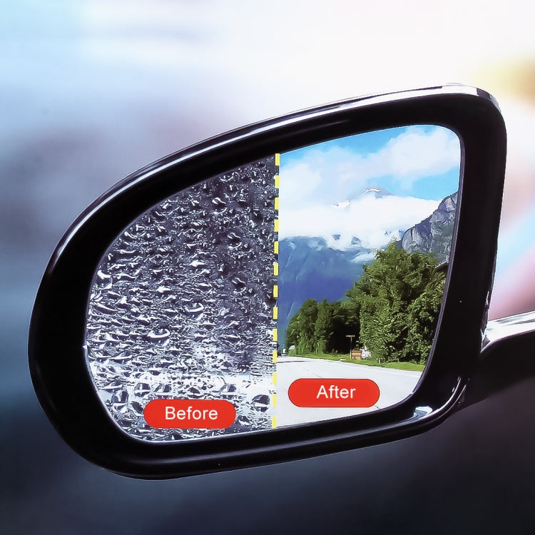 For Audi A8L 2011-2017 Car PET Rearview Mirror Protective Window Clear Anti-fog Waterproof Rain Shield Film by buy2fix