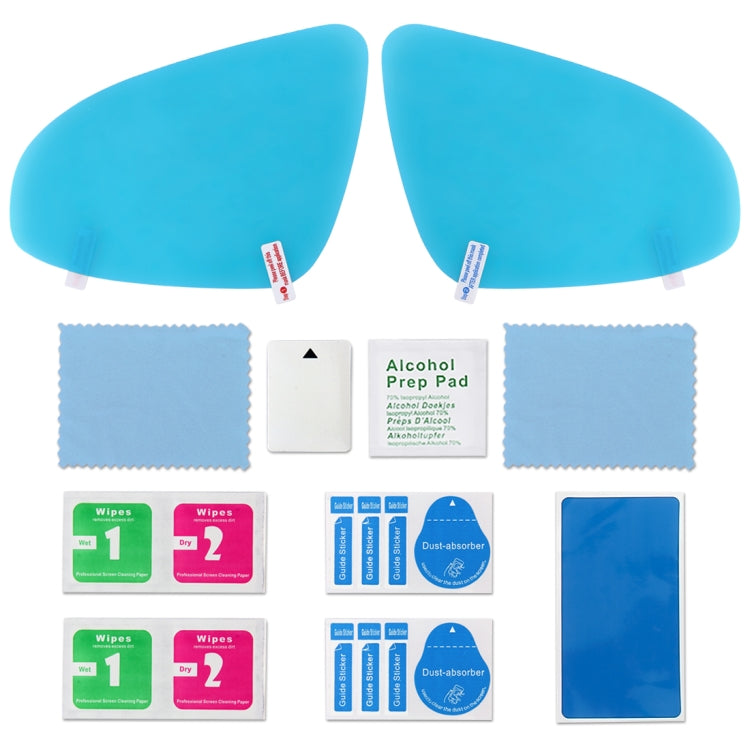 For Toyota RAV4 2008-2012 Car PET Rearview Mirror Protective Window Clear Anti-fog Waterproof Rain Shield Film by buy2fix