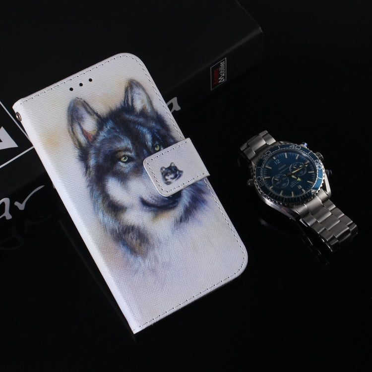 For iPhone 11 Pro 3D Colored Drawing Horizontal Flip Leather Case, with Holder & Card Slot & Wallet (White Wolf) by buy2fix