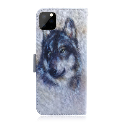 For iPhone 11 Pro Max 3D Colored Drawing Horizontal Flip Leather Case, with Holder & Card Slot & Wallet (White Wolf) by buy2fix