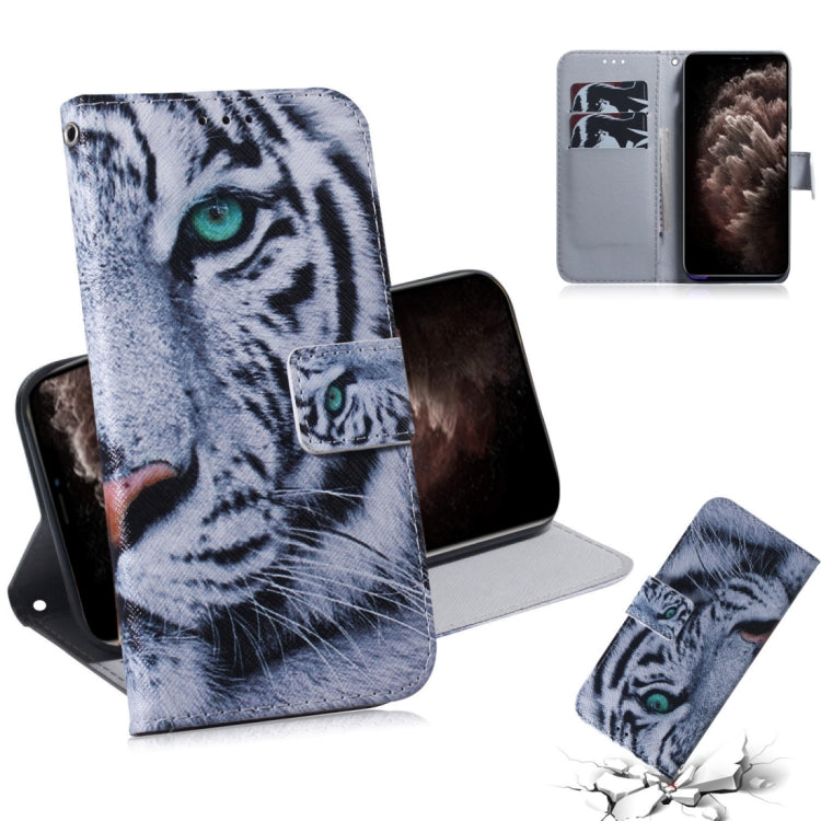 For iPhone 11 Pro Max 3D Colored Drawing Horizontal Flip Leather Case, with Holder & Card Slot & Wallet (Tiger) by buy2fix