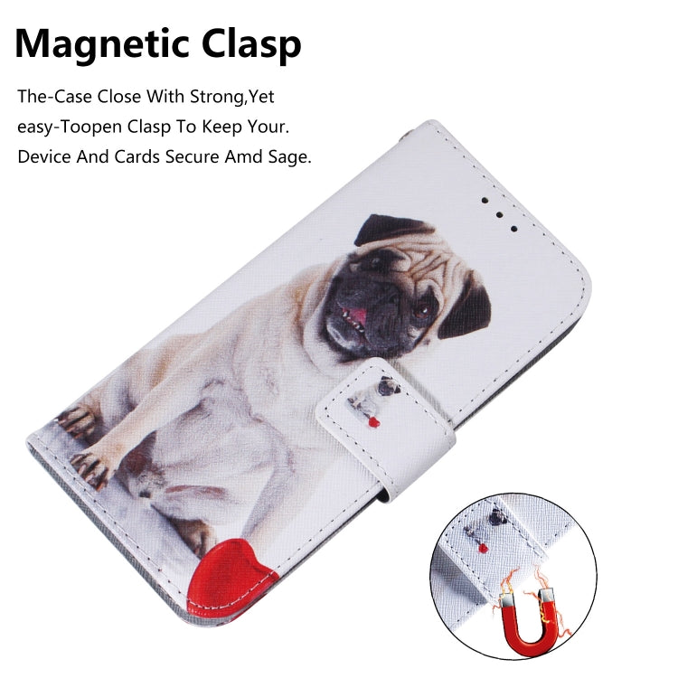 For iPhone 11 Pro Max 3D Colored Drawing Horizontal Flip Leather Case, with Holder & Card Slot & Wallet (Pug) by buy2fix