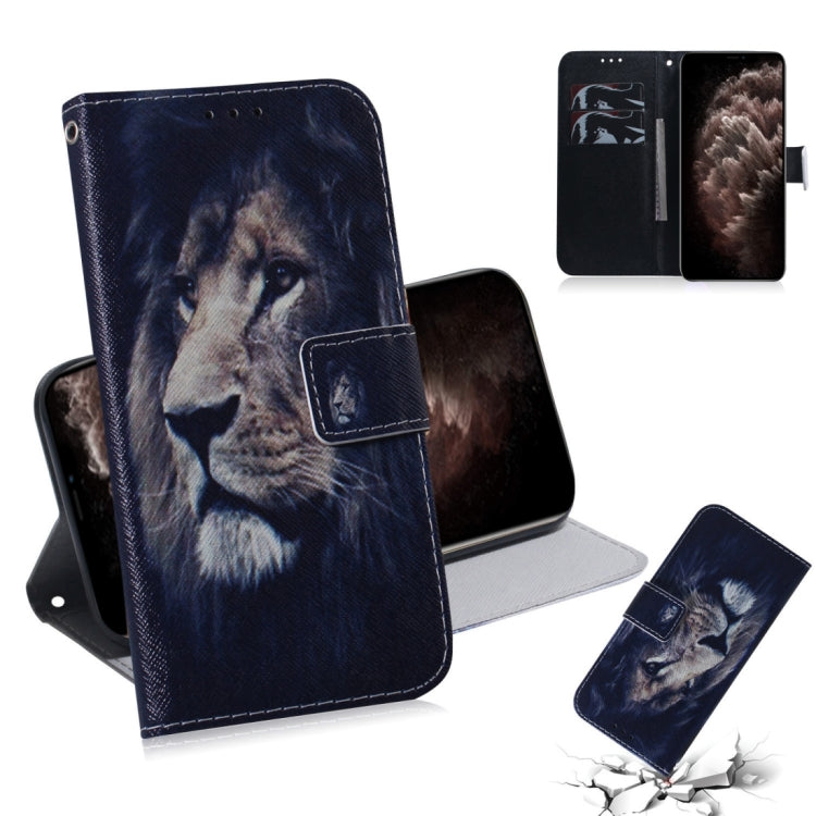 For iPhone 11 Pro Max 3D Colored Drawing Horizontal Flip Leather Case, with Holder & Card Slot & Wallet (Lion) by buy2fix