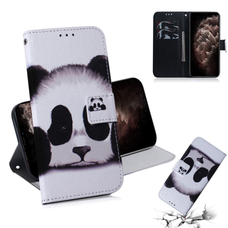 For iPhone 11 Pro Max 3D Colored Drawing Horizontal Flip Leather Case, with Holder & Card Slot & Wallet (Panda) by buy2fix