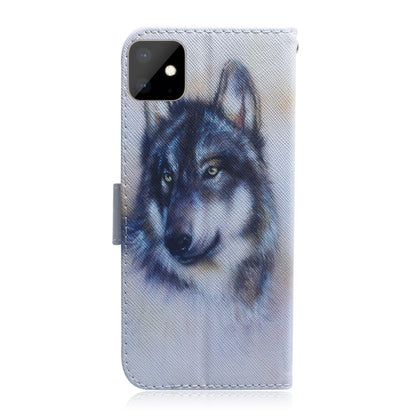 For iPhone 11 3D Colored Drawing Horizontal Flip Leather Case, with Holder & Card Slot & Wallet (White Wolf) by buy2fix