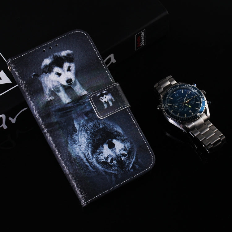 For iPhone 11 3D Colored Drawing Horizontal Flip Leather Case, with Holder & Card Slot & Wallet (Wolf and Dog) by buy2fix