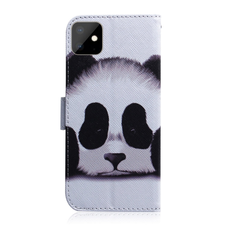 For iPhone 11 3D Colored Drawing Horizontal Flip Leather Case, with Holder & Card Slot & Wallet (Panda) by buy2fix