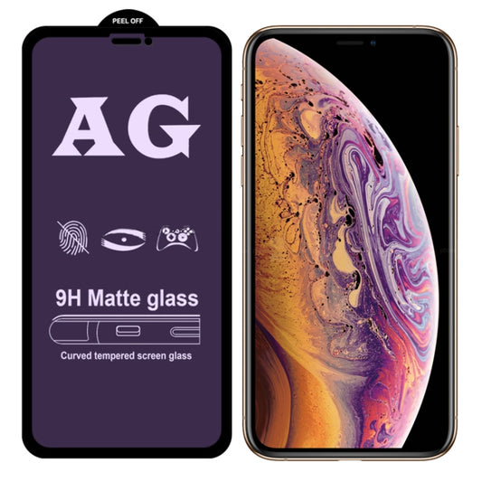 For iPhone XS/ X / 11 Pro AG Matte Anti Blue Light Full Cover Tempered Glass by buy2fix