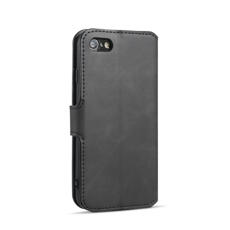 DG.MING Retro Oil Side Horizontal Flip Case with Holder & Card Slots & Wallet for iPhone 7 / 8(Black) - More iPhone Cases by DG.MING | Online Shopping UK | buy2fix