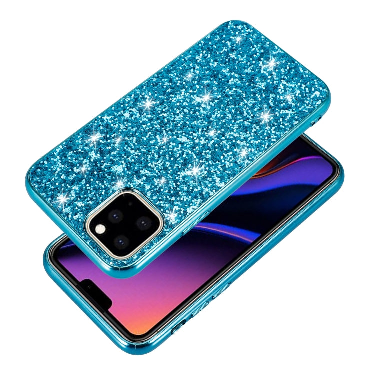 Glitter Powder Shockproof TPU Protective Case for iPhone 11(Blue) by buy2fix