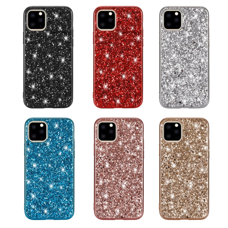 Glitter Powder Shockproof TPU Protective Case for iPhone 11(Silver) by buy2fix