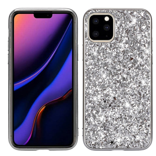 Glitter Powder Shockproof TPU Protective Case for iPhone 11 Pro Max(Silver) - Apple Accessories by buy2fix | Online Shopping UK | buy2fix