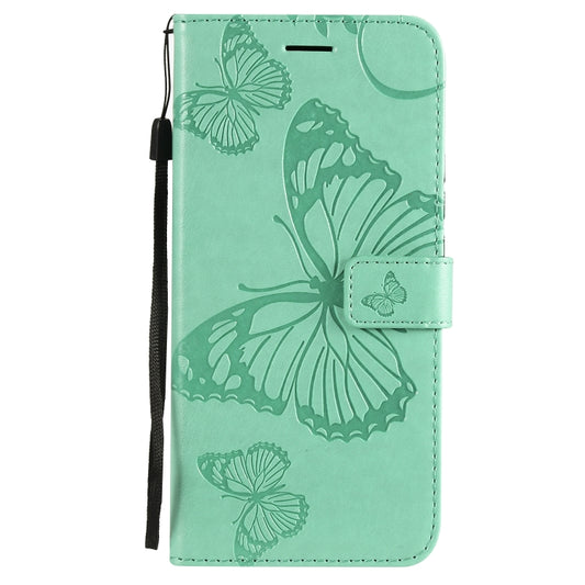 Pressed Printing Butterfly Pattern Horizontal Flip PU Leather Case with Holder & Card Slots & Wallet & Lanyard For Huawei P Smart Z / Y9 Prime 2019(Green) by buy2fix
