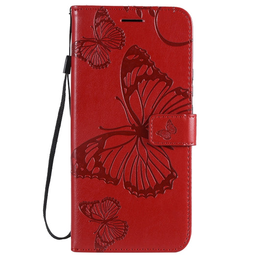 Pressed Printing Butterfly Pattern Horizontal Flip PU Leather Case with Holder & Card Slots & Wallet & Lanyard For Huawei P Smart Z / Y9 Prime 2019(Red) by buy2fix