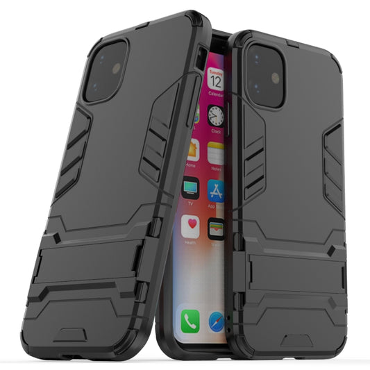 Shockproof PC + TPU Case with Holder for 11(Black) by buy2fix