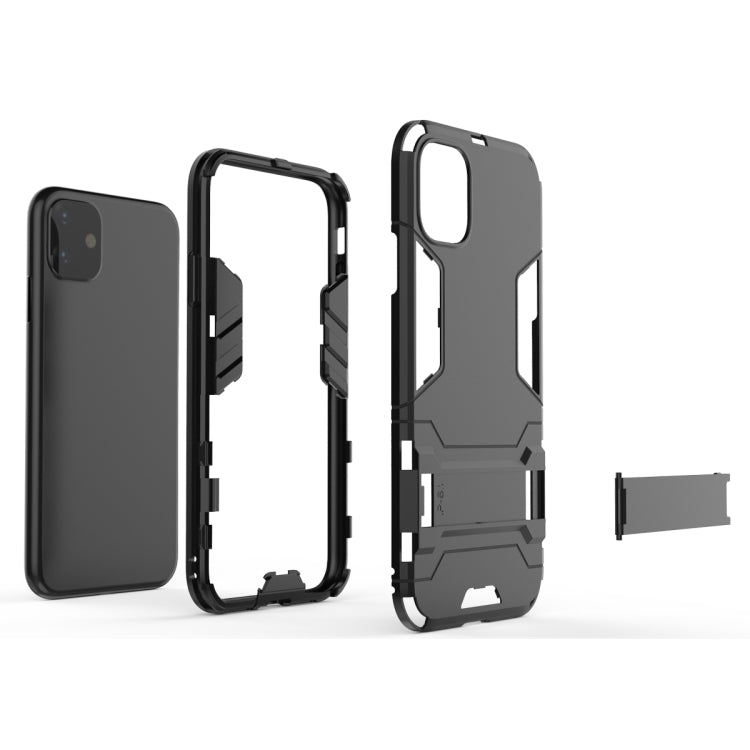 Shockproof PC + TPU Case with Holder for 11(Red) by buy2fix