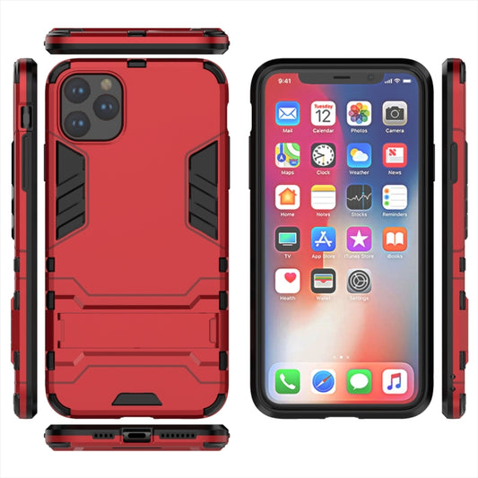 Shockproof PC + TPU Case with Holder for 11 Pro Max(Red) by buy2fix