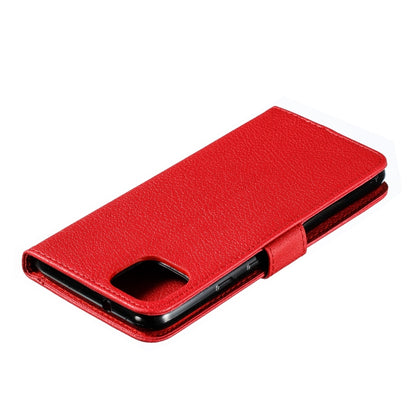 Feather Pattern Litchi Texture Horizontal Flip Leather Case with Wallet & Holder & Card Slots For Google Pixel 4XL(Red) by buy2fix
