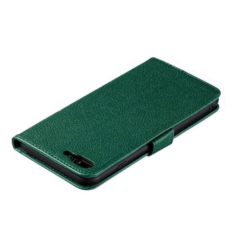 Feather Pattern Litchi Texture Horizontal Flip Leather Case with Wallet & Holder & Card Slots For iPhone 7 Plus / 8 Plus(Green) by buy2fix
