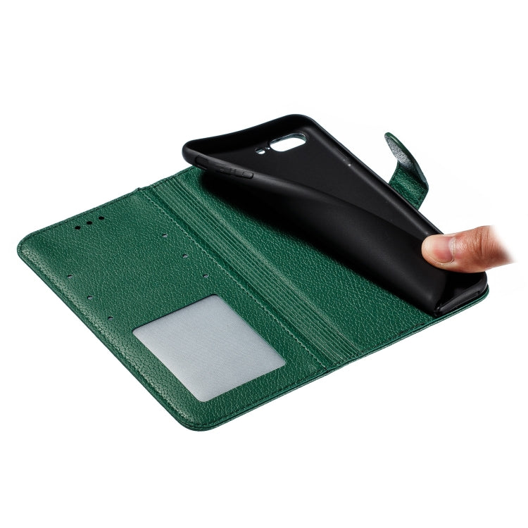 Feather Pattern Litchi Texture Horizontal Flip Leather Case with Wallet & Holder & Card Slots For iPhone 7 Plus / 8 Plus(Green) by buy2fix