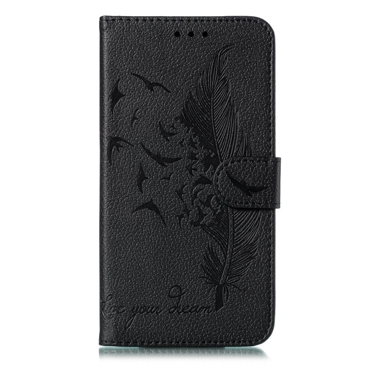 Feather Pattern Litchi Texture Horizontal Flip Leather Case with Wallet & Holder & Card Slots For iPhone 7 Plus / 8 Plus(Black) by buy2fix