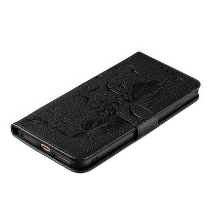 Feather Pattern Litchi Texture Horizontal Flip Leather Case with Wallet & Holder & Card Slots For iPhone 7 Plus / 8 Plus(Black) by buy2fix