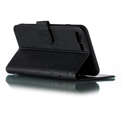 Feather Pattern Litchi Texture Horizontal Flip Leather Case with Wallet & Holder & Card Slots For iPhone 7 Plus / 8 Plus(Black) by buy2fix