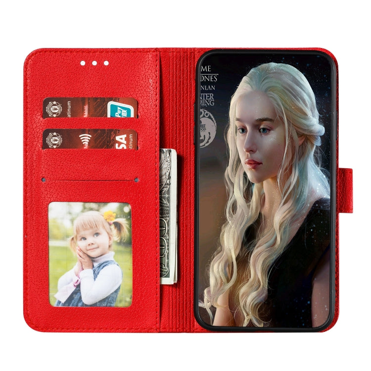 For iPhone 11 Pro Feather Pattern Litchi Texture Horizontal Flip Leather Case with Wallet & Holder & Card Slots (Red) by buy2fix