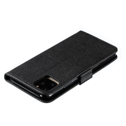 For iPhone 11 Pro Feather Pattern Litchi Texture Horizontal Flip Leather Case with Wallet & Holder & Card Slots (Black) by buy2fix