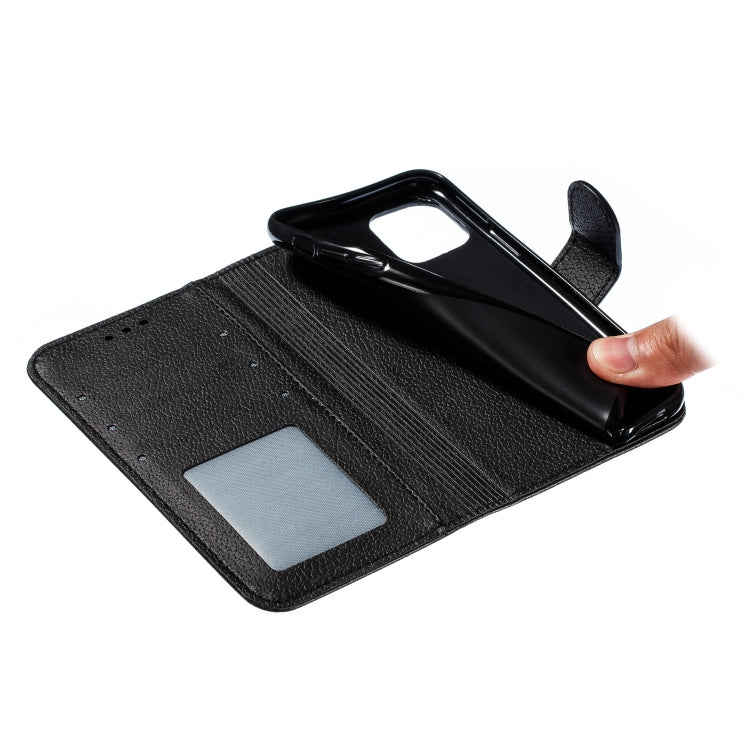 For iPhone 11 Pro Feather Pattern Litchi Texture Horizontal Flip Leather Case with Wallet & Holder & Card Slots (Black) by buy2fix