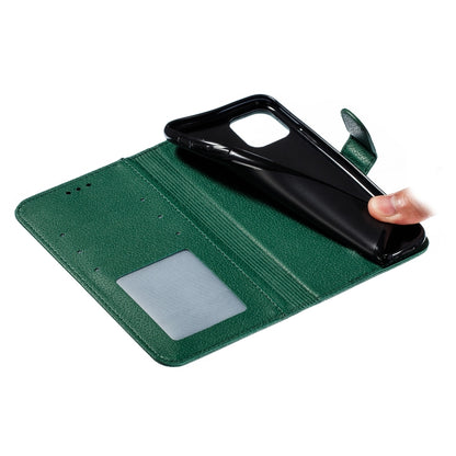 For iPhone 11 Pro Max Feather Pattern Litchi Texture Horizontal Flip Leather Case with Wallet & Holder & Card Slots (Green) by buy2fix