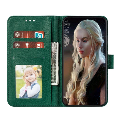 For iPhone XS Max Feather Pattern Litchi Texture Horizontal Flip Leather Case with Wallet & Holder & Card Slots(Green) by buy2fix