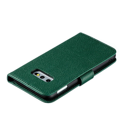 Feather Pattern Litchi Texture Horizontal Flip Leather Case with Wallet & Holder & Card Slots For Galaxy S10e(Green) by buy2fix