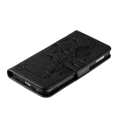Feather Pattern Litchi Texture Horizontal Flip Leather Case with Wallet & Holder & Card Slots For Galaxy S10e(Black) by buy2fix