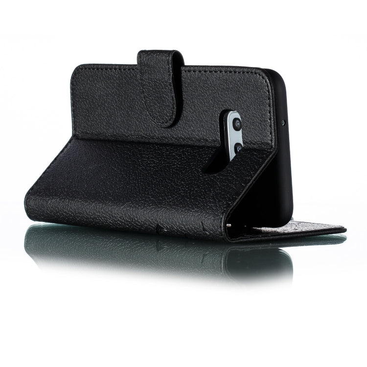 Feather Pattern Litchi Texture Horizontal Flip Leather Case with Wallet & Holder & Card Slots For Galaxy S10e(Black) by buy2fix