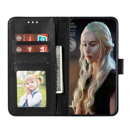 Feather Pattern Litchi Texture Horizontal Flip Leather Case with Wallet & Holder & Card Slots For Galaxy S10e(Black) by buy2fix