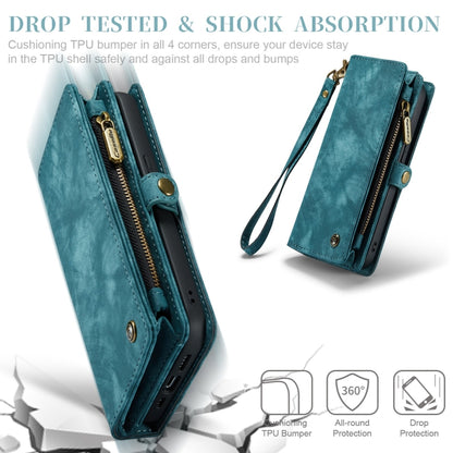 For iPhone 11 Pro CaseMe-008 Detachable Multifunctional Horizontal Flip Leather Case with Card Slot & Holder & Zipper Wallet & Photo Frame (Blue) - iPhone 11 Pro Cases by CaseMe | Online Shopping UK | buy2fix