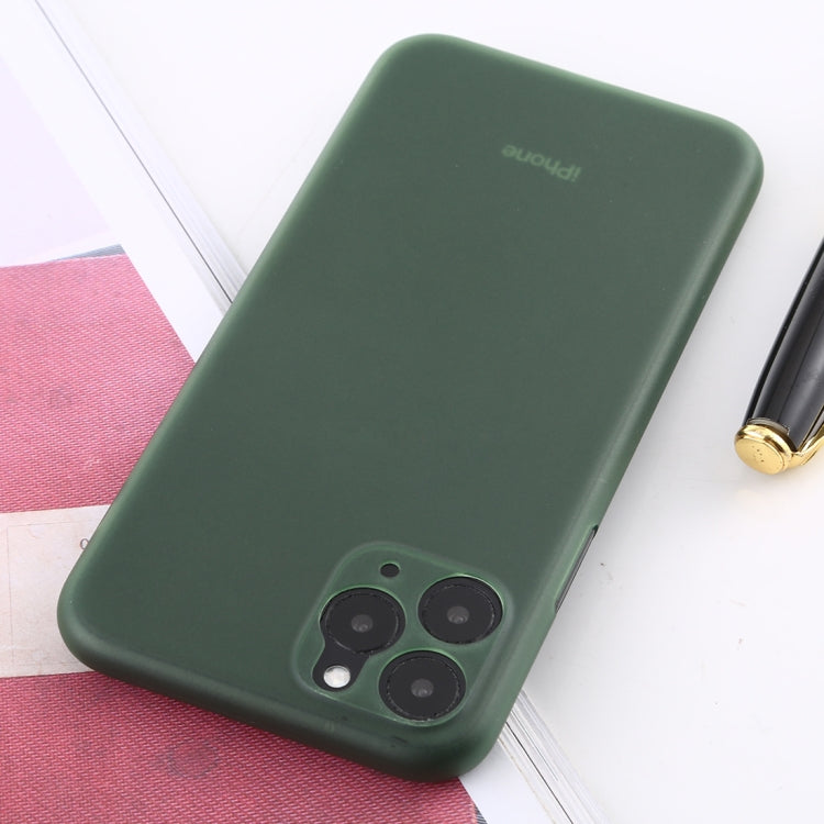 For iPhone 11 Pro Max Ultra-thin Frosted PP Case(Dark Green) by buy2fix