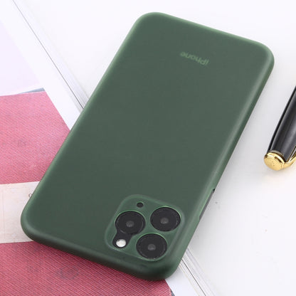For iPhone 11 Pro Max Ultra-thin Frosted PP Case(Dark Green) by buy2fix
