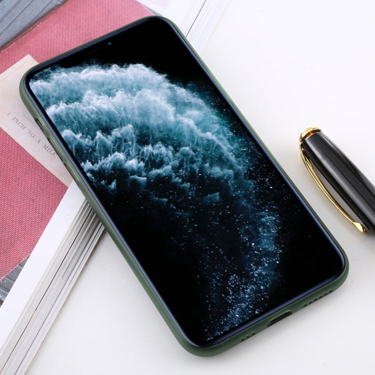 For iPhone 11 Pro Max Ultra-thin Frosted PP Case(Dark Green) by buy2fix