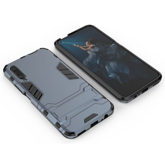 For Huawei Honor 9X / Honor 9X Pro (Without Fingerprint Hole) Shockproof PC + TPU Protective Case with Invisible Holder(Navy Blue) by buy2fix